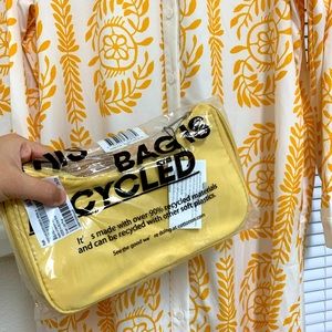 EMBROIDED PRINTED LONG SLEEVE DRESS WITH SHOULDER BAG